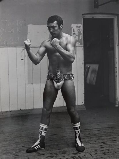 El boxeador Alan Minter en noviembre de 1978.