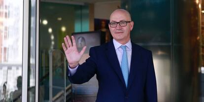 Jesús Nuño de la Rosa, esta mañana en El Corte Inglés de Castellana.