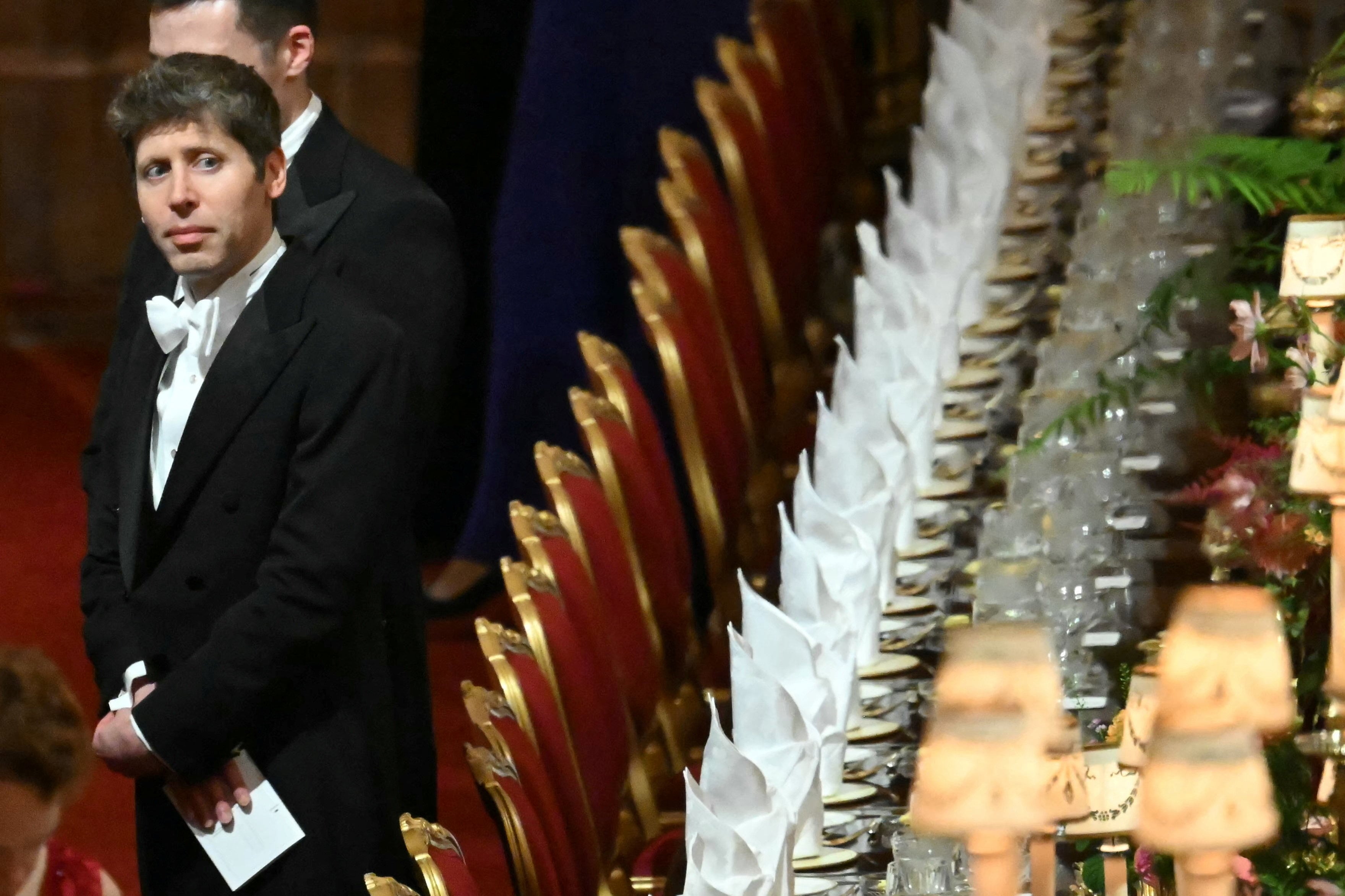 Sam Altman, CEO de OpenAI, en el castillo de Windsor (Reino Unido), el 17 de septiembre, durante una visita de Estado de Donald Trump.