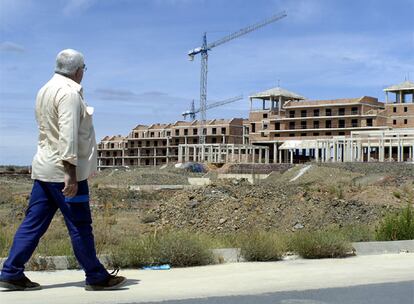 Hotel en construcción de Martinsa-Fadesa en Ayamonte (Huelva).