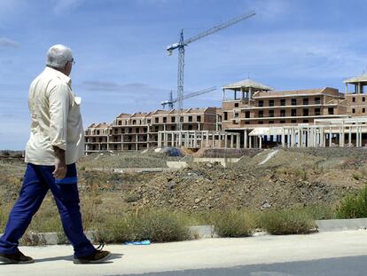 Hotel en construcción de Martinsa-Fadesa en Ayamonte (Huelva).
