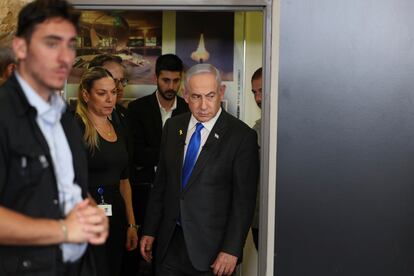 El primer ministro israelí, Benjamín Netanyahu, antes de una rueda de prensa en Jerusalén el 4 de septiembre.