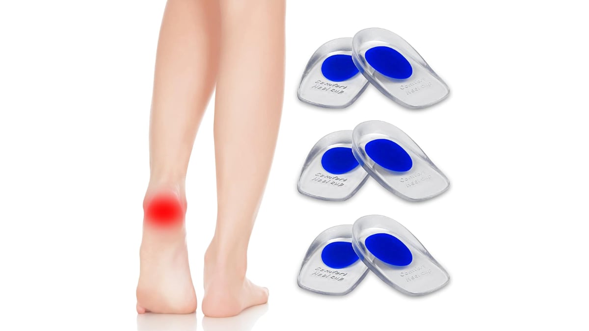 'Pack' de tres pares de taloneras de gel.