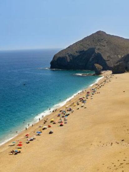 La playa de los Muertos, en el parque nacional Cabo de Gata-Níjar.