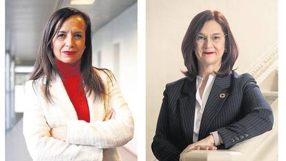 Beatriz Corredor, presidenta de Red Eléctrica, y Cani Fernández, presidenta de la CNMC.