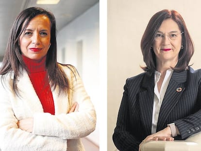 Beatriz Corredor, presidenta de Red Eléctrica, y Cani Fernández, presidenta de la CNMC.