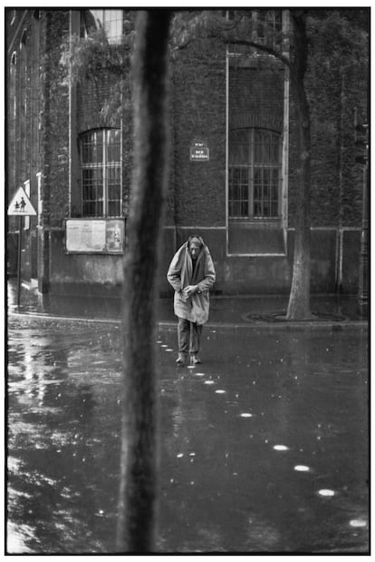 Alberto Giacometti, rue d’Alésia (París, 1961). Retrato del pintor y escultor suizo.