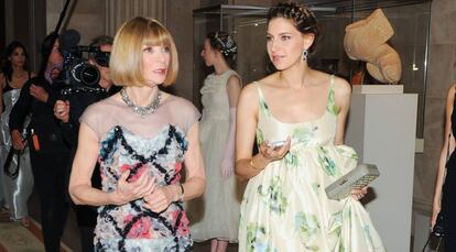 Anna Wintour y Sylvana Ward Durrett en la gala del MET de 2014. 