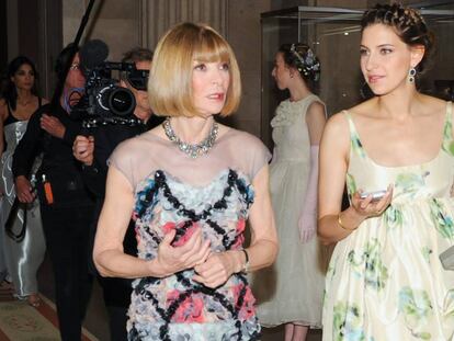 Anna Wintour y Sylvana Ward Durrett en la gala del MET de 2014. 