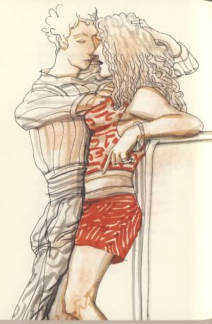 Ilustração de Manuel Alcorlo para 'Escritos Pornográficos', de Boris Vian.