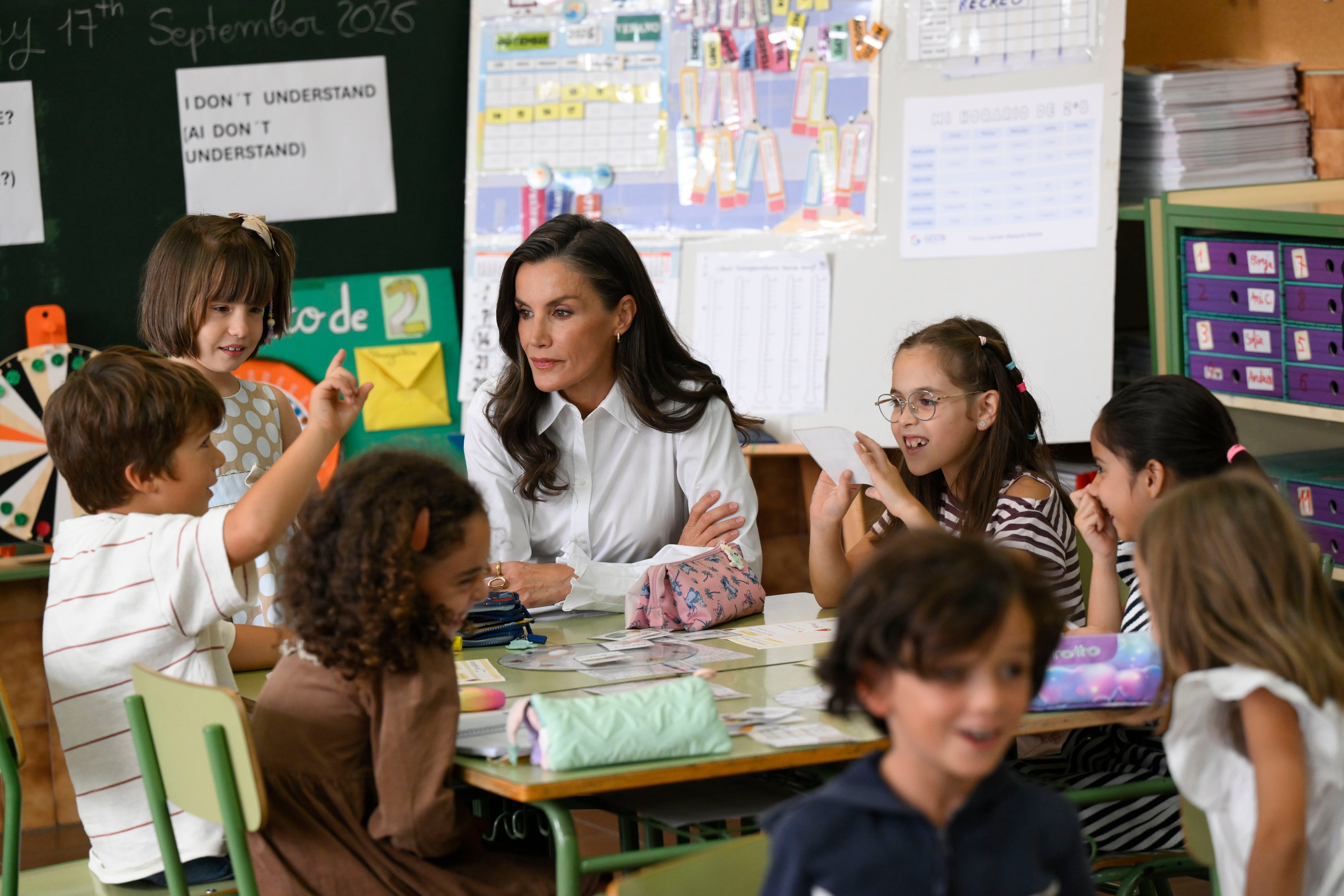 La reina Letizia vuelve al colegio de su infancia en Oviedo para inaugurar el curso escolar