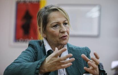 La eurodiputada socialista, Inmaculada Rodríguez-Piñero, durante la entrevista.