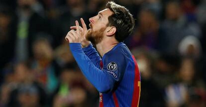 Messi marcou o primeiro do Bar&ccedil;a.