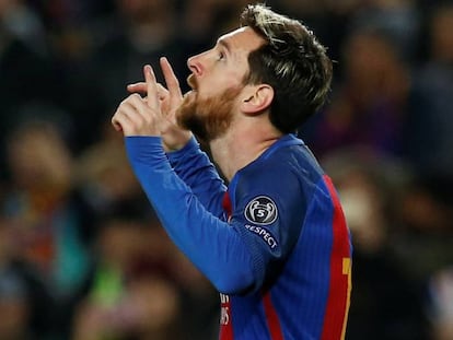 Messi marcou o primeiro do Bar&ccedil;a.