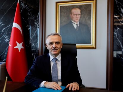 El hasta hoy gobernador del banco central turco, Naci Agbal, el pasado 4 de febrero.
