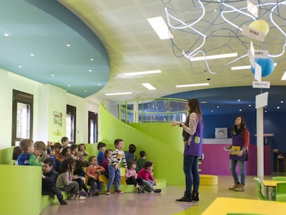 El colegio Claver de los jesuitas en Raimat (Lleida), donde se trabaja por proyectos en lugar de ex&aacute;menes y libros de texto. 