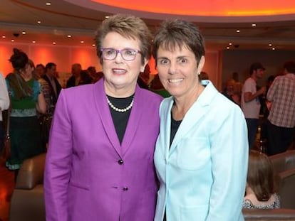 Billie Jean King e sua companheira, Ilana Kloss.