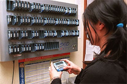 Una imagen del sistema de control instalado en el Instituto Vallecas Magerit, de Madrid.