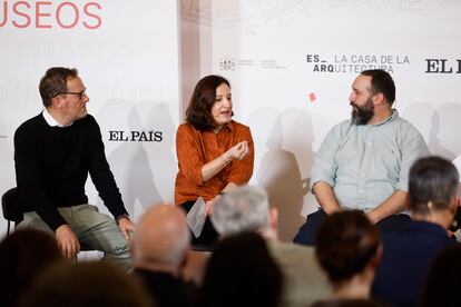 Desde la izquierda, Pablo Berstegui (La Casa Encendida); Isabel Salgado (CaixaForum); y Jos Luis Ramos (Matadero Madrid).? 