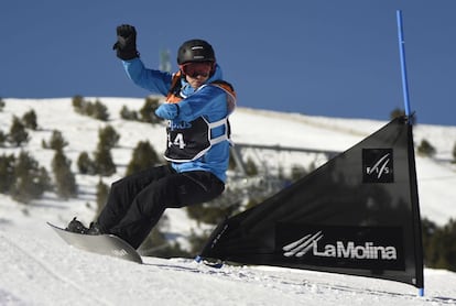 Snowboard en la estación de La Molina, en Gerona.