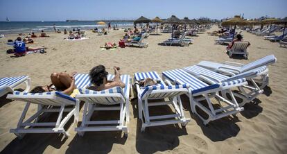 A beach in Spain's Valencia region.