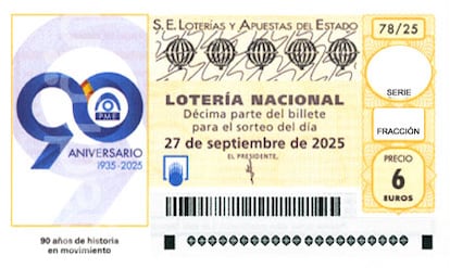 Décimo de Lotería Nacional del sábado 27 de septiembre de 2025