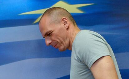 Varoufakis, ayer en Atenas.