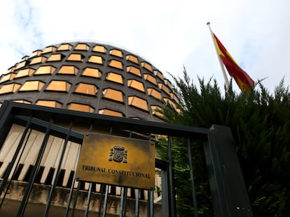 La sede del Tribunal Constitucional, en Madrid, el pasado 16 de julio.