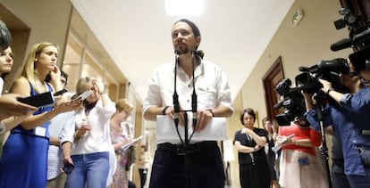 El líder de Podemos, Pablo Iglesias.