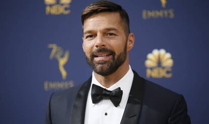 Ricky Martin, en los Premios Emmy, en Los Ángeles, el pasado septiembre.