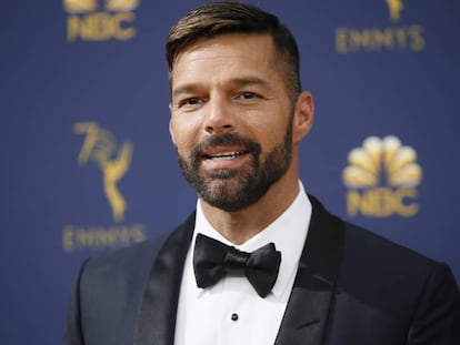 Ricky Martin, en los Premios Emmy, en Los Ángeles, el pasado septiembre.