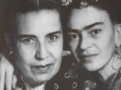 Lupe Marín y Frida Kahlo.