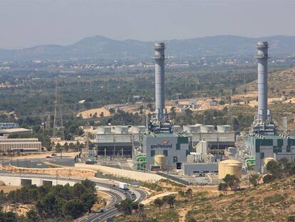 Central de gas de Plana del Vent,en Tarragona. 