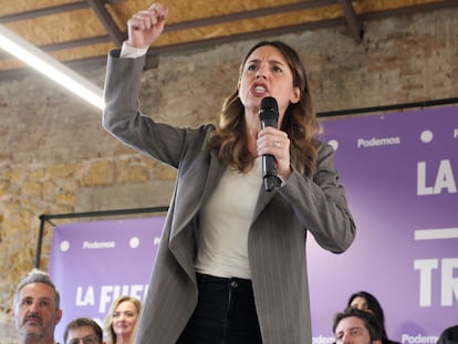 Irene Montero, ministra de Igualdad y secretaria de Acción de Gobierno de Podemos, ha participado en un acto el sábado en Murcia.