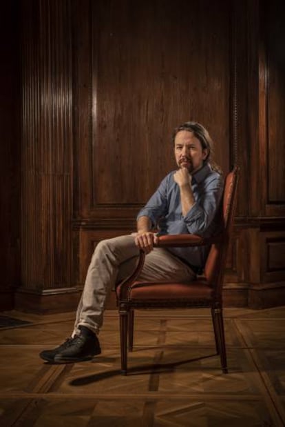 The leader of Podemos, Pablo Iglesias, whose political party is in favor of legalization.