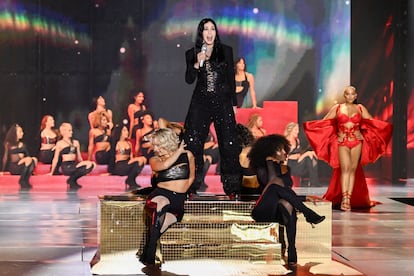 Cher closed the 2024 Victoria’s Secret runway show with a performance of ‘Strong Enough’ and ‘Believe’