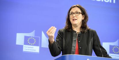 La comisaria europea de Comercio, Cecilia Malmstorm.