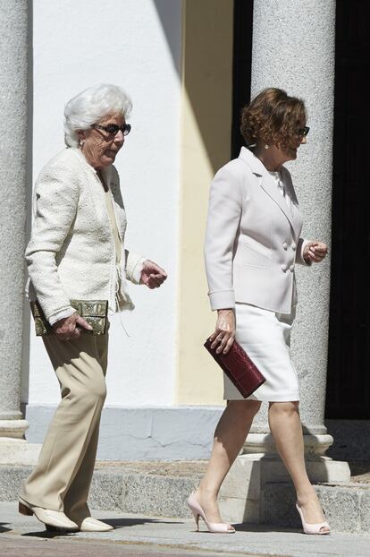 Paloma Rocasolano, madre de doña Letizia, y Menchu del Valle, bisabuela de Leonor.