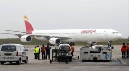 Un avión de Iberia.