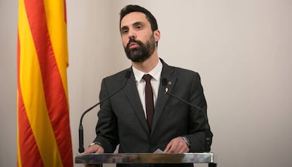 El president del Parlament, Roger Torrent, dijous passat.