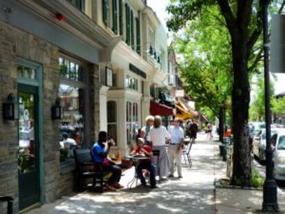 Avenida de Germantown, en el barrio de Chestnut Hill de Filadelfia.