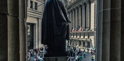 Fachada de la Bolsa de Nueva York