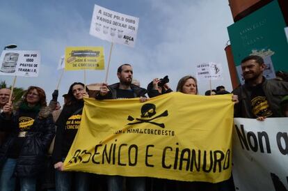 Marcha contra la mina de oro,el domingo en la comarca de Bergantiños. 