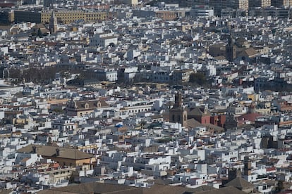 Vista general de viviendas en Sevilla.