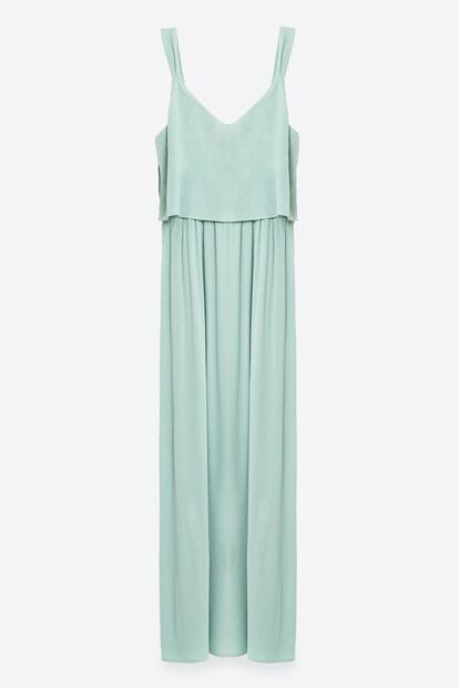 Verde menta con detalle en la espalda, de Zara (39,95 euros).