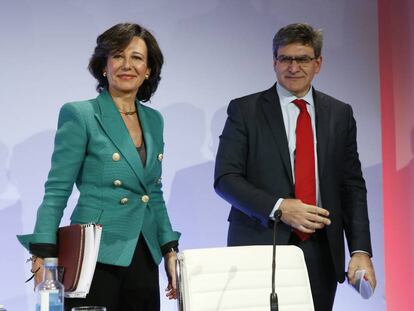 Ana Botín, presidenta de Santander, y José Antonio Álvarez Álvarez, su consejero delegado.