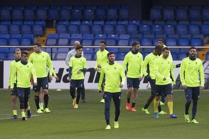 Entrenamiento del Villareal.