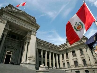 El edificio del Palacio de Justicia en Lima, Per&uacute;. 