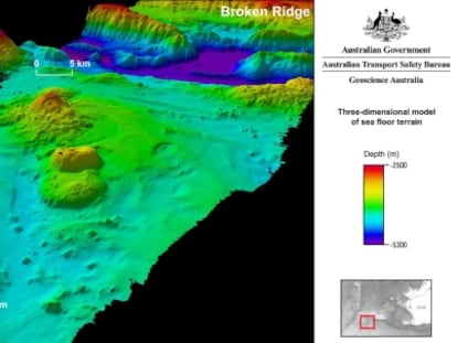 El fondo marino donde se desarrollar&aacute; la b&uacute;squeda del MH370