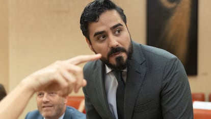 Alvise Pérez, en el Congreso, en julio de 2024.
